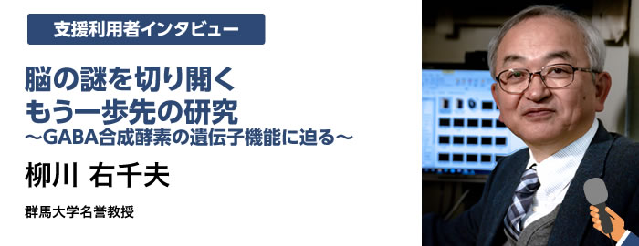 脳の謎を切り開くもう一歩先の研究 〜GABA合成酵素の遺伝子機能に迫る〜  柳川 右千夫  群馬大学名誉教授